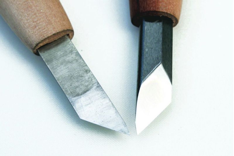 ハイス彫刻刀 印刀（左） | 道刃物工業株式会社