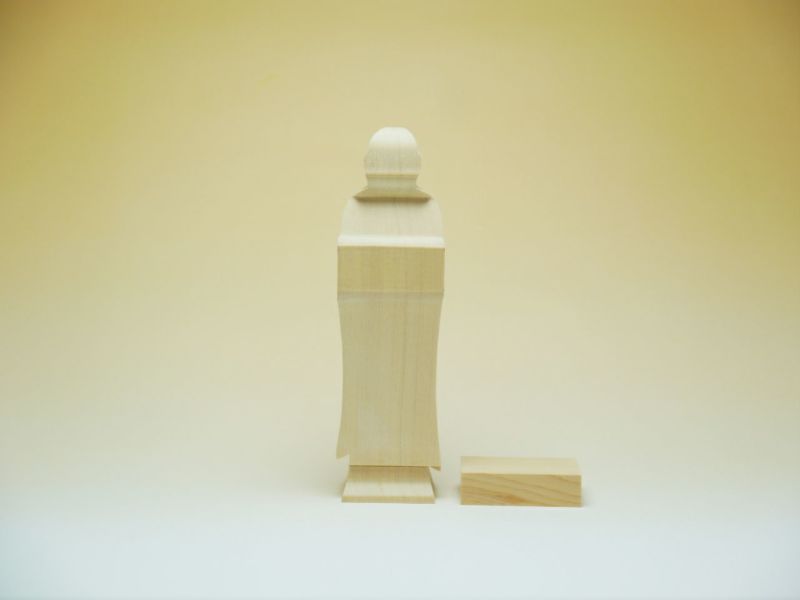 ヒノキ加工材(小仏地蔵)