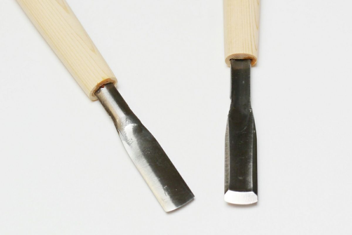 裏丸鑿(うらまるのみ)5本セット （ハイス変形刀 裏丸 18mm | 道刃物 