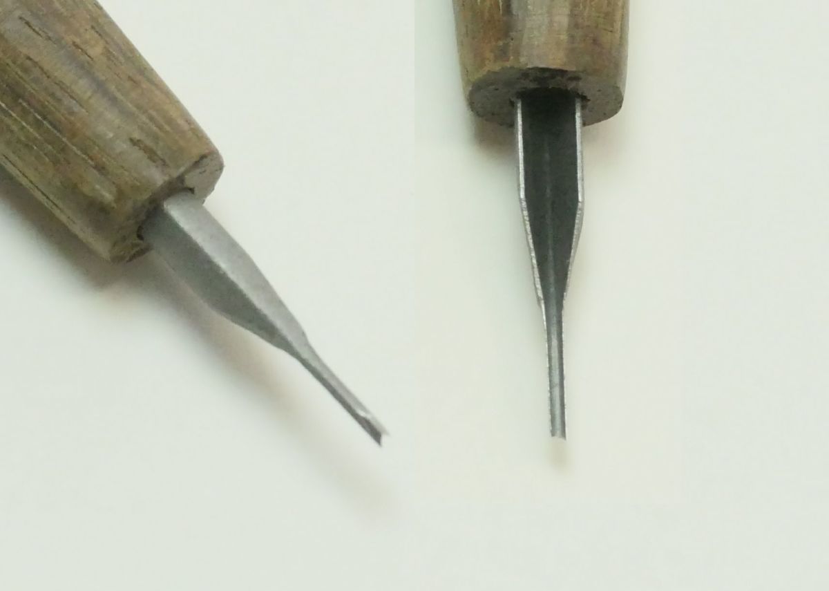 ハイス変形刀 極細三角 0.5mm